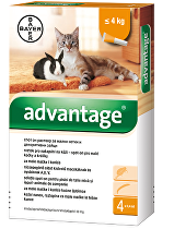 Advantage 40 10% 1x0,4ml pre mačky do 4kg