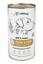 All Animals DOG kuracie mleté s ryžou 1200g + Množstevná zľava zľava 15%