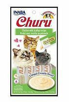 Churu Cat Kuracie mäso s mušľami 4x14g + Množstevná zľava