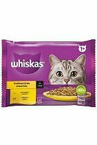 Kapsuly Whiskas. Hydinové jadrá v šťave 4x85g + Množstevná zľava