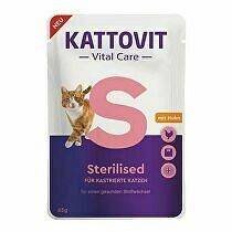 Kattovit Cat Vital Care Sterilizovaná kuracia kapsička 85g + Množstevná zľava