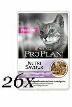 ProPlan Cat vreciek. Delicate morka 26x85g + Množstevná zľava