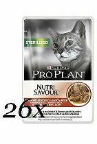 ProPlan Cat vreciek. Steriliz. hovädzie 26x85g + Množstevná zľava