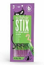 Schesir Cat treat Stix Liquid Snack duck 6x15g + Množstevná zľava