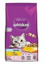 Whiskas Dry Sterile s kuracím mäsom 1,4kg zľava