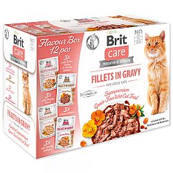 Brit Care Cat kapsička Multipack Flavour box Fillet in Gravy (4x3 ks) 12x85 g