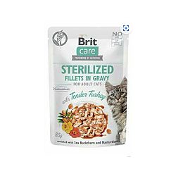 Brit Care cat kitten filet v omáčke morka kapsička 85 g