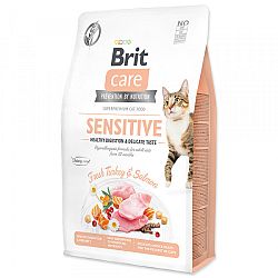 Brit Care granuly Cat Grain-Free Sensitive Healthy Digestion & Delicate Taste morka a losos 2 kg