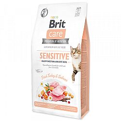 Brit Care granuly Cat Grain-Free Sensitive Healthy Digestion & Delicate Taste morka a losos 7 kg