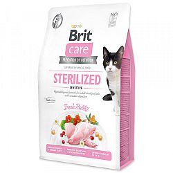 Brit Care granuly Cat Grain-Free Sterilized Sensitive králik 2 kg