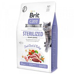 Brit Care granuly Cat Grain-Free Sterilized Weight Control kačka a morka 2 kg