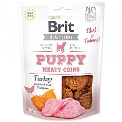 Brit Jerky Puppy Turkey Meaty Coins 80g