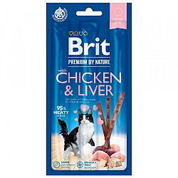 Brit Premium by Nature Cat Tyčinky Sticks with Chicken & Liver 3 ks