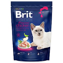 Brit Premium by Nature granuly Cat Sterilized kura 800 g