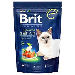 Brit Premium by Nature granuly Cat Sterilized losos 1,5 kg