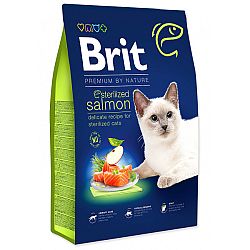 Brit Premium by Nature granuly Cat Sterilized losos 8 kg