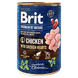 Brit Premium by Nature konzerva Chicken with Hearts 400 g