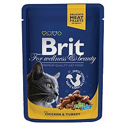 BRIT Premium Cat Chicken & Turkey kaps.100g