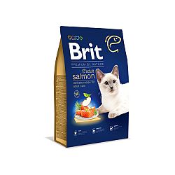 Brit Premium granuly Cat Adult losos 8 kg