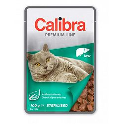 Calibra cat kapsička Premium Sterilised pečeň 100 g