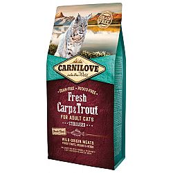 Carnilove Fresh Carp a Trout Sterilised for Adult cats 6 kg