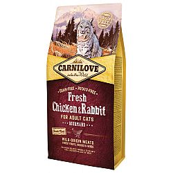 Carnilove Fresh Chicken a Rabbit Gourmand for Adult cats 6 kg