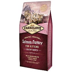 Carnilove Salmon and Turkey Kittens - Healthy Growth 6kg