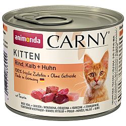 Carny Kitten - hovadzie, telacie a kura 200g