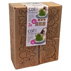 Catit tráva pre mačky Catit Cat Grass Kit 3x 0,7l