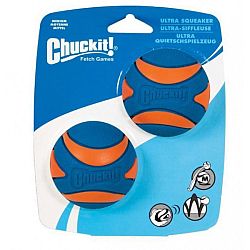 Chuck It hračka lopta ultra squeaker ball M 6,5 cm 2 ks