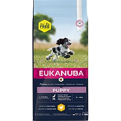 Euk Puppy a Junior Medium 15+3kg BONUS