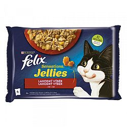 FELIX kapsičky Sensations Jellies hovädzie/kura želé 4 x 85 g