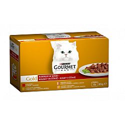 Gourmet Gold Cat konzerva kúsky v šťave 4 x 85 g