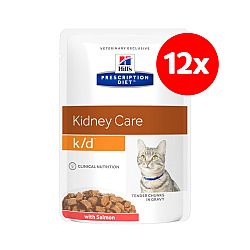 Hill´s Precription Diet Feline k/d Salmon kapsička 12x85 g