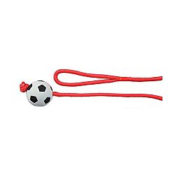 Hracka futbal. lopta so snurkou, mak. gumov. 6 cm, 1.00 m