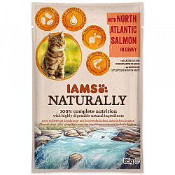 IAMS Naturally Adult Cat with North Atlantic Salmon in Gravy 85g