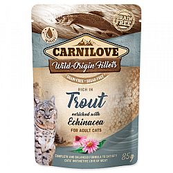 Kapsička Carnilove Cat Pouch pstruh a echinacea 85 g