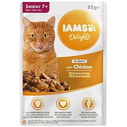 Kapsicka IAMS cat senior delights chicken in gravy 85g