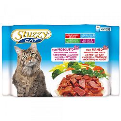 Kapsicka STUZZY Cat multipack sunka+hovadzie 4x100g