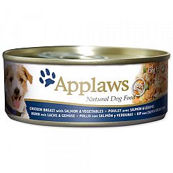 Konzerva Applaws Dog Chicken, Salmon a Rice 156g