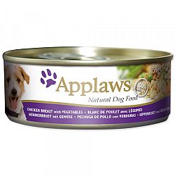 Konzerva Applaws Dog Chicken, Veg a Rice 156g