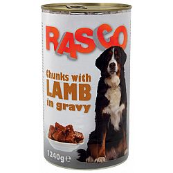 Konzerva Rasco Dog jahnacie kusky v stave 1240g