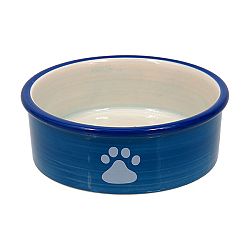 Miska MAGIC CAT keramická mačacia labka modrá 12,5 cm