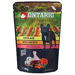 Ontario dog kapsička kura a chrupky vo vývare 100 g