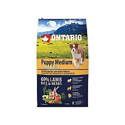 Ontario granuly Puppy Medium jahňa a ryža 6,5 kg