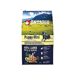 Ontario granuly Puppy Mini jahňa a ryža 6,5 kg