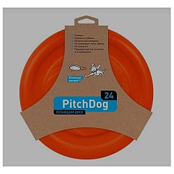 Pitch Dog Hračka oranžová tanier 24 cm