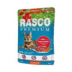 Rasco Premium Cat Adult kapsička hovädzie v šťave 85 g