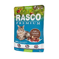 Rasco Premium Cat Adult Sterilized kapsička kačka v sťave 85 g