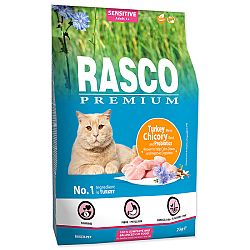 Rasco Premium Cat Sensitive morka a čakanka s probiotikami 2 kg